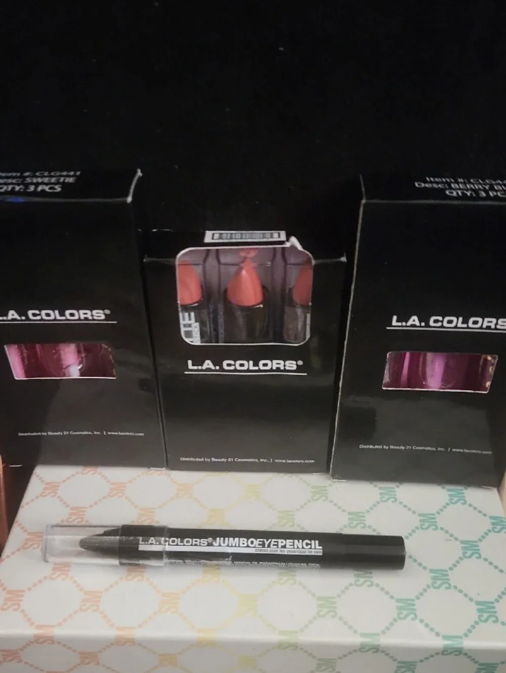 3 L.A. Colors Pink Lip Gloss 1 Color, Revolution L.A. Girl Maybelline Variety